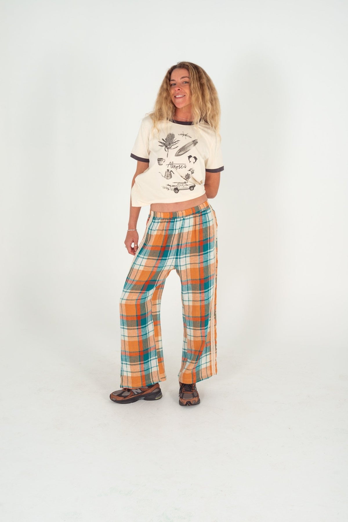 Buy Atmosea - Yaz Artifacts Ringer Tee by Atmosea - at Hamish + Grace