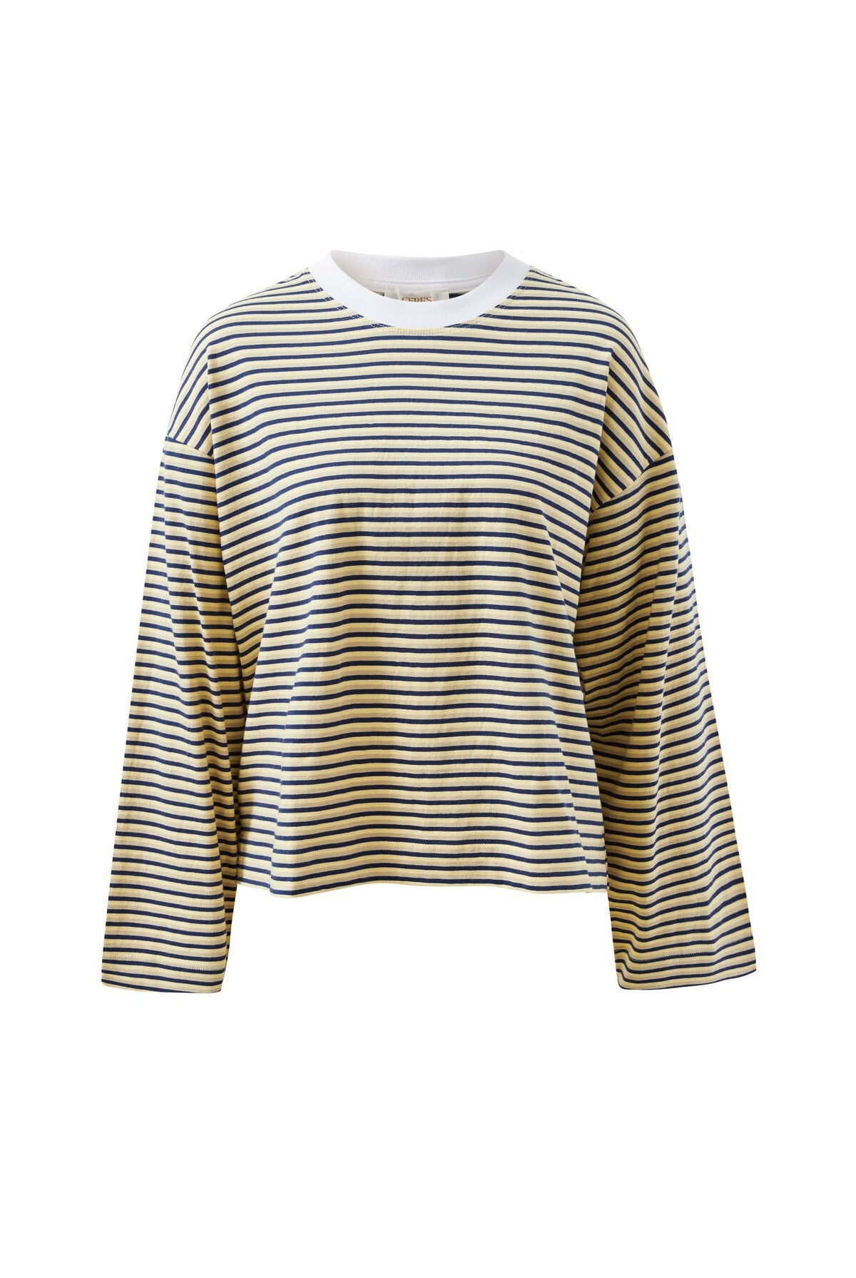 Buy Ceres Life - Beau Long Sleeve Slouchy Tee - heritage navy/butter/stone stripe by Ceres Life - at Hamish + Grace