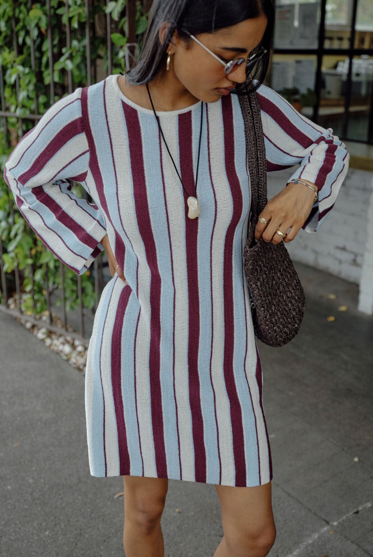 Buy Ceres Life - Chloe Stripe Knit Mini Dress by Ceres Life - at Hamish + Grace