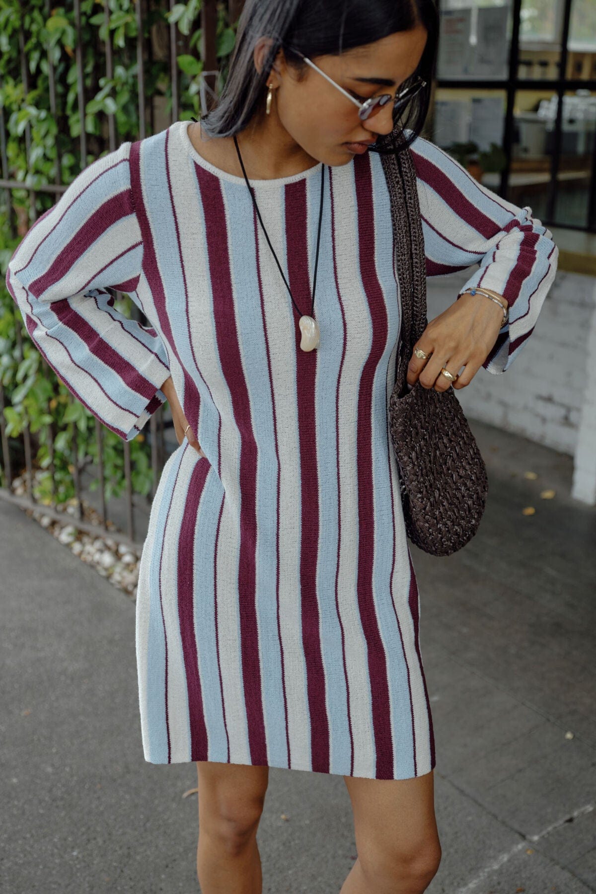 Buy Ceres Life - Chloe Stripe Knit Mini Dress by Ceres Life - at Hamish + Grace