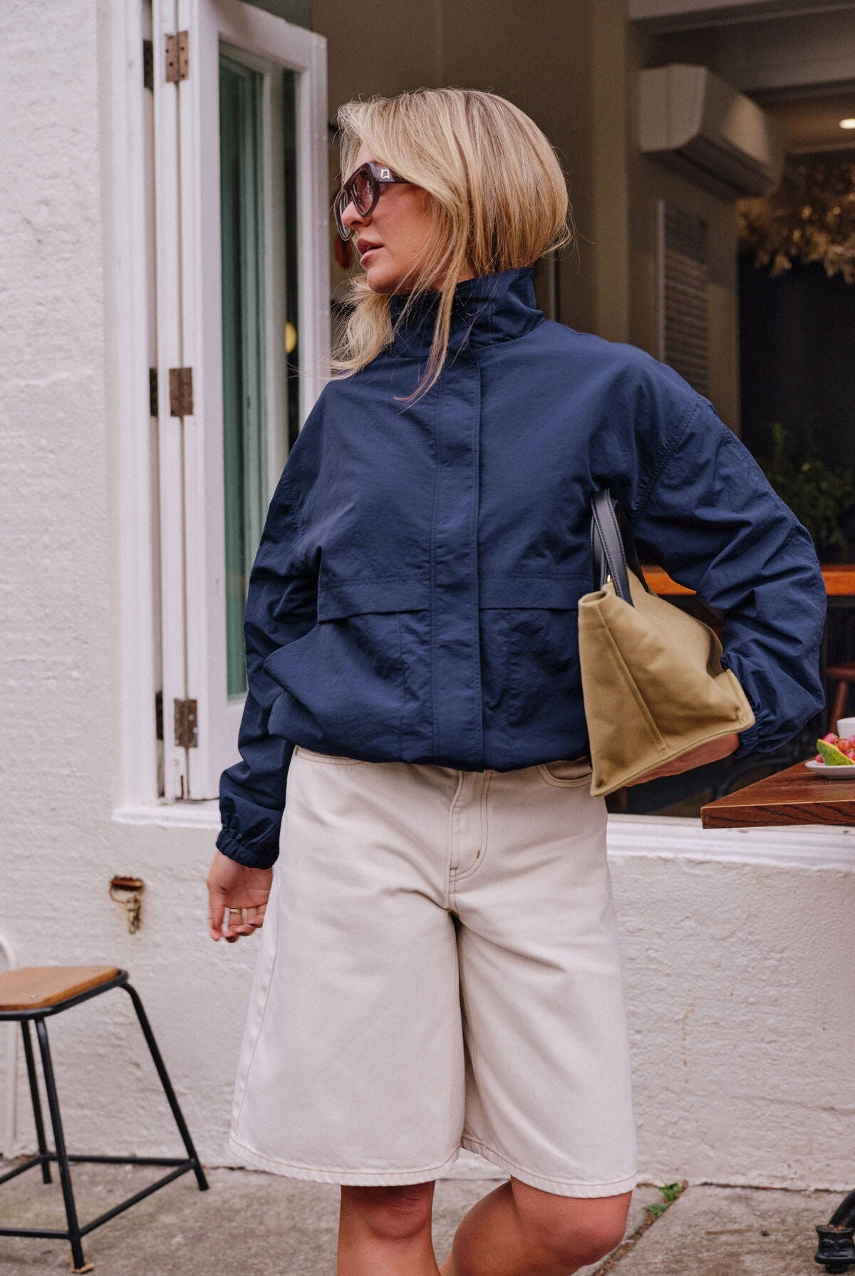 Buy Ceres Life - Fletcher Funnel Bomber - Heritage Navy by Ceres Life - at Hamish + Grace