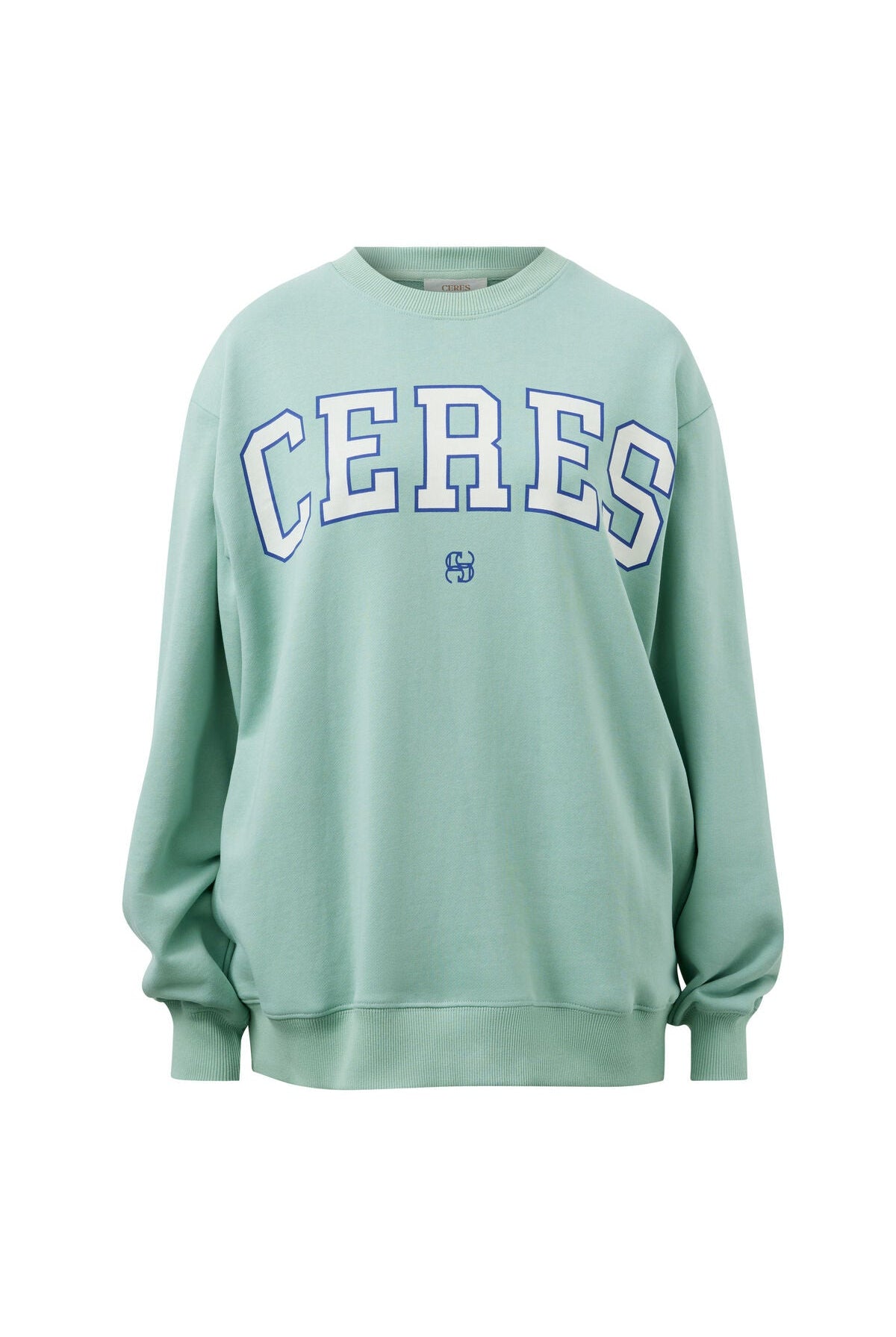 Buy Ceres Life - Isla Oversized Slouchy Crew - Seafoam by Ceres Life - at Hamish + Grace