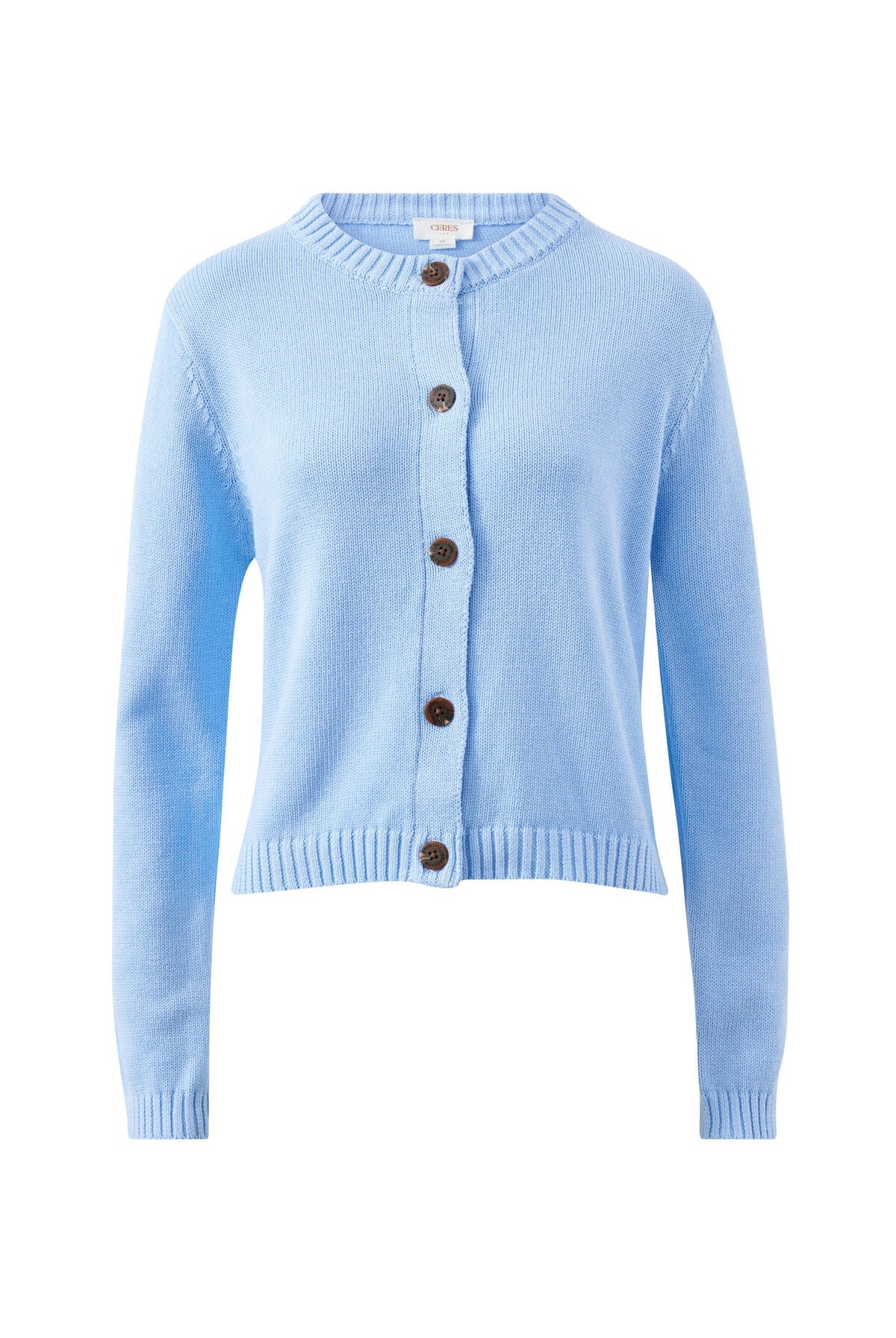 Buy Ceres Life - Nelly Long Sleeve Knit Cardi - Chine Blue by Ceres Life - at Hamish + Grace