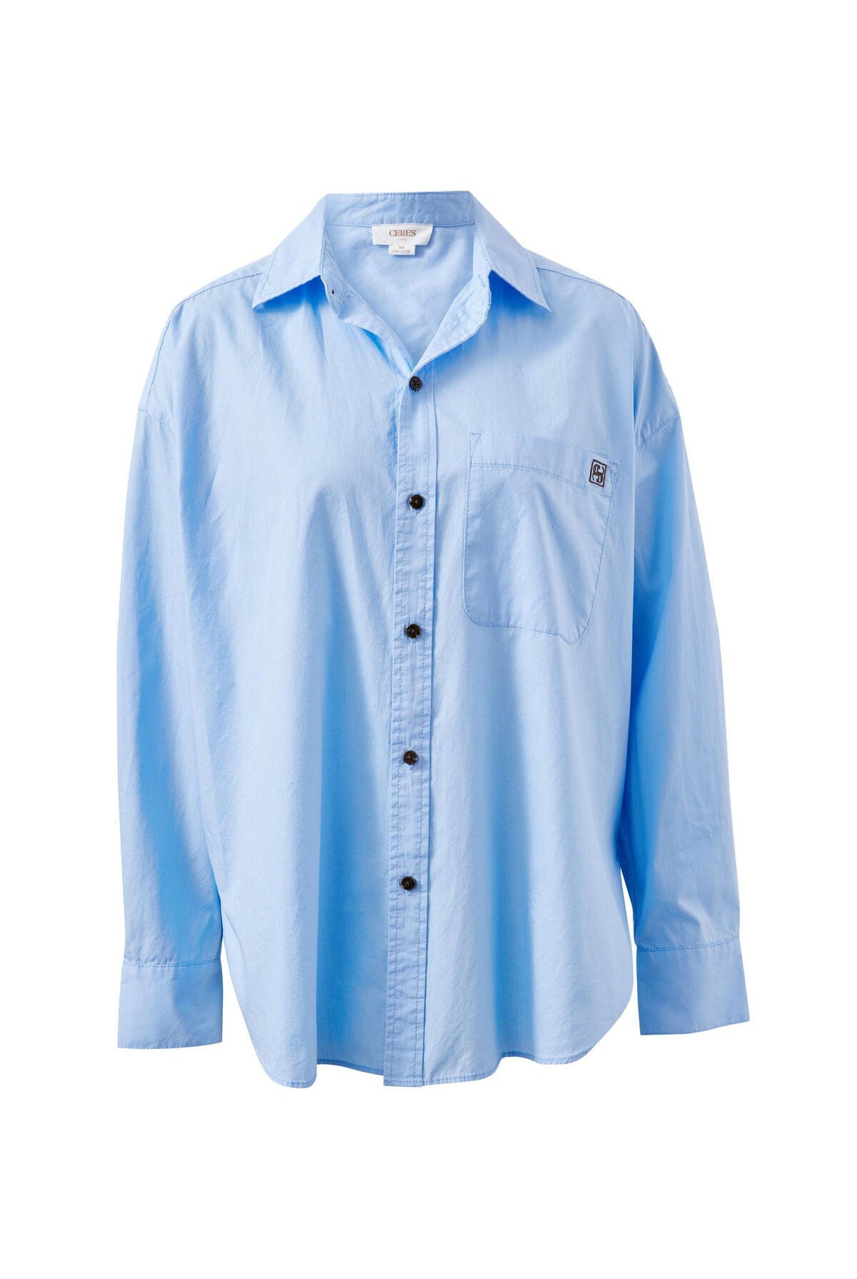 Buy Ceres Life - Peta Oversized Shirt - Sky Blue by Ceres Life - at Hamish + Grace