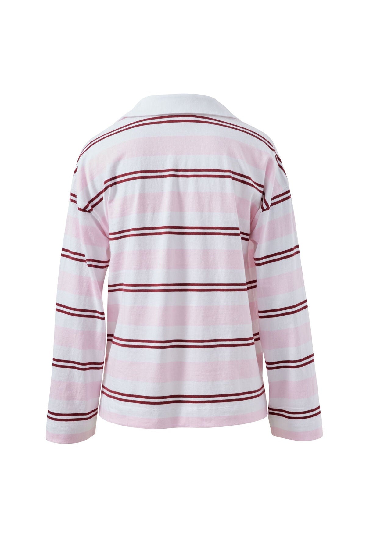 Buy Ceres Life - Shelby Slouchy Rugby Top - sunfaded pink/mulberry stripe by Ceres Life - at Hamish + Grace