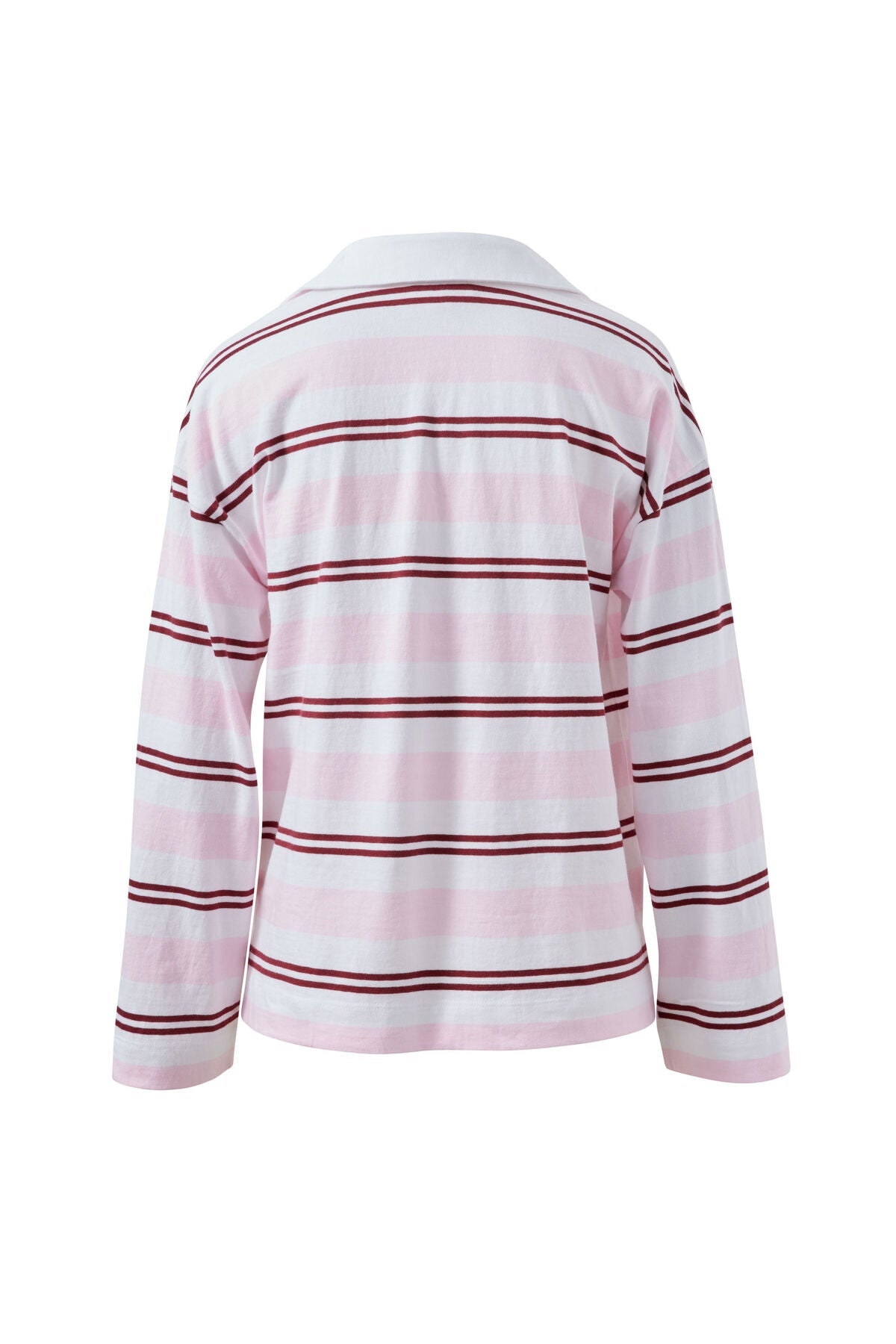Buy Ceres Life - Shelby Slouchy Rugby Top - sunfaded pink/mulberry stripe by Ceres Life - at Hamish + Grace