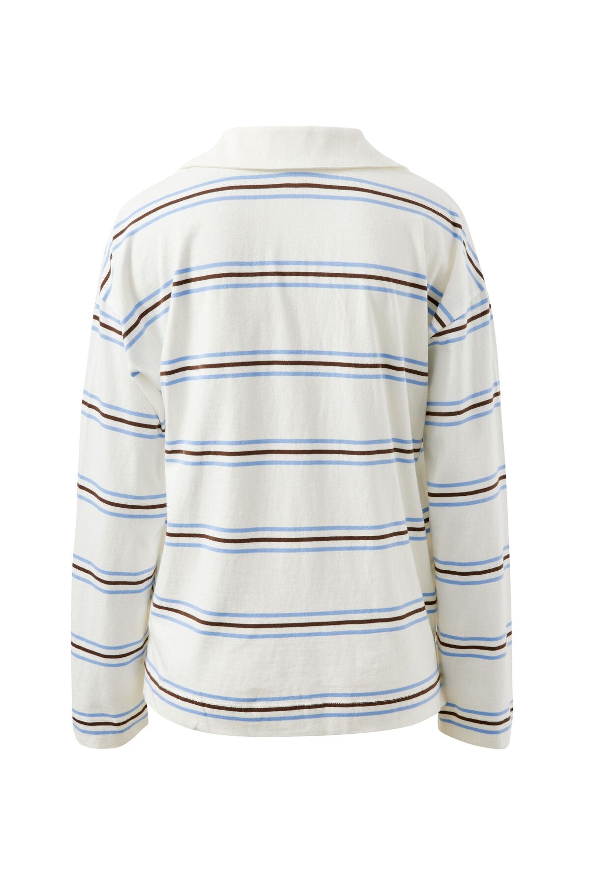 Buy Ceres Life - Shelby Slouchy Rugby Top - vanilla/brunette brown stripe by Ceres Life - at Hamish + Grace
