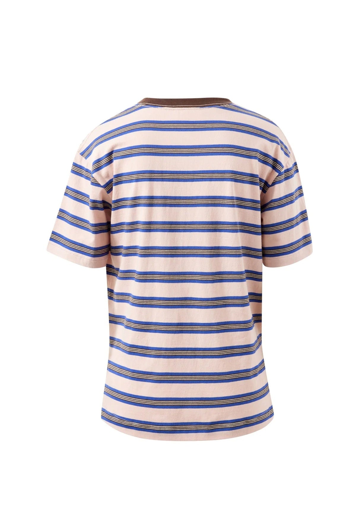 Buy Ceres Life - Stevie Slouchy Tee - chalk pink/polo blue/choc stripe by Ceres Life - at Hamish + Grace