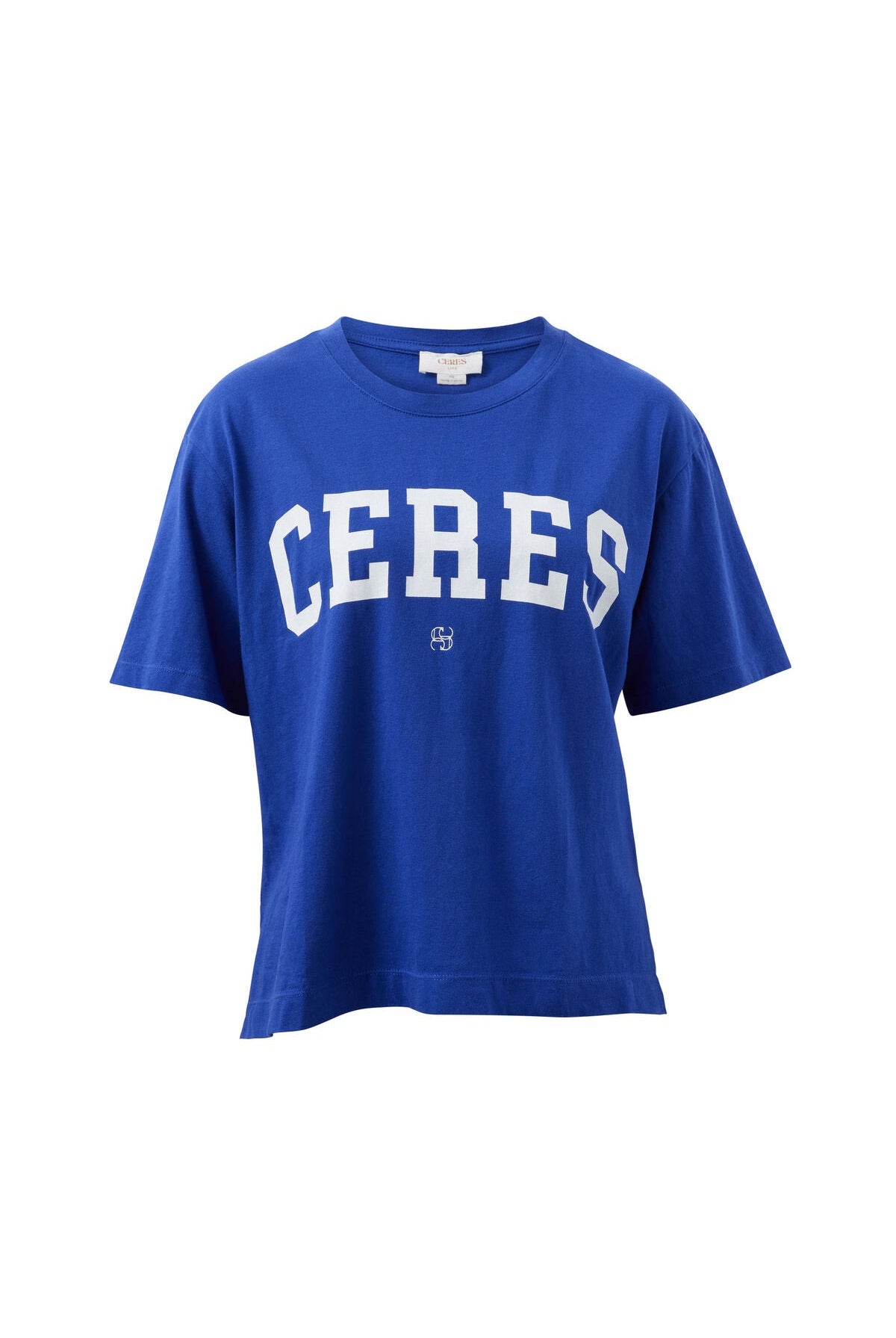 Buy Ceres Life - Stevie Slouchy Tee - polo blue/marshmallow varsity by Ceres Life - at Hamish + Grace