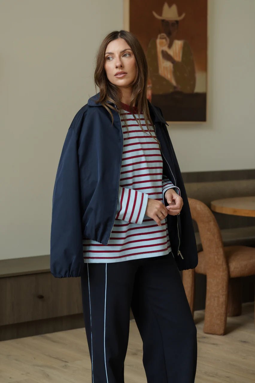 Buy Feather and Noise - Dalton Jacket - Navy by Feather and Noise - at Hamish + Grace