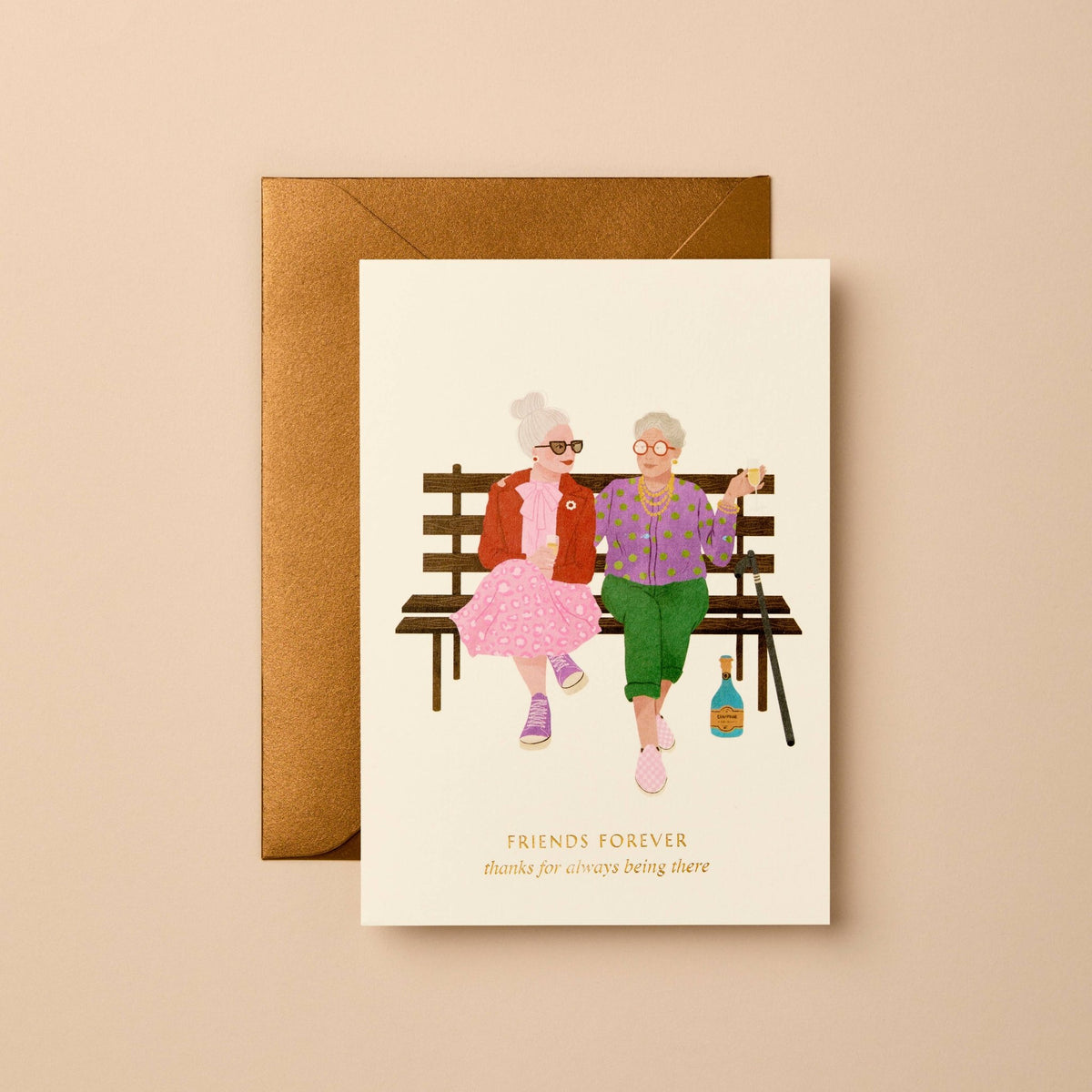 Buy Friendship Card | Minimal Eco-Friendly Greeting Card by Gabrielle & Celine Greeting Cards Australia - at Hamish + Grace