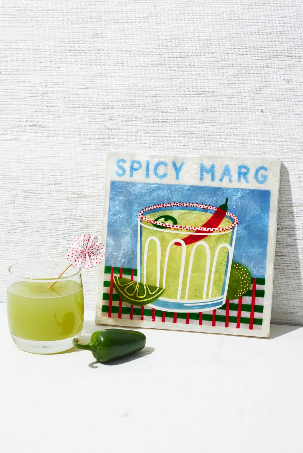 Buy Jones and C0 - Happy Hour Spicy Marg Tile by Jones & Co - at Hamish + Grace