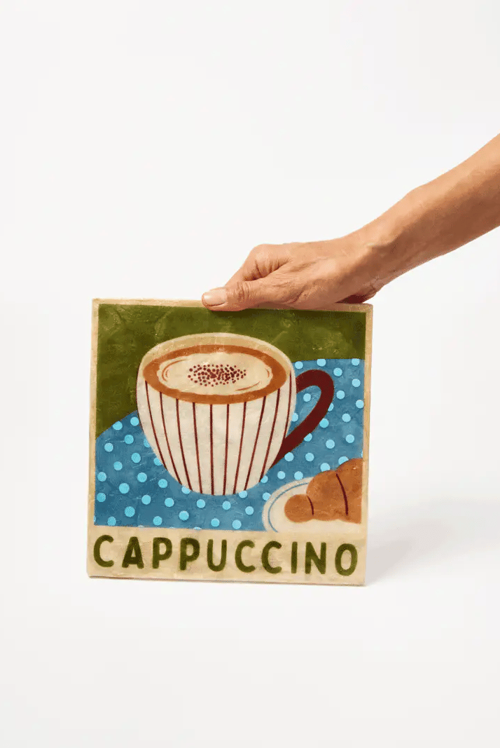 Buy Jones and Co - BARISTA WALL ART CAPPUCCINO by Jones & Co - at Hamish + Grace