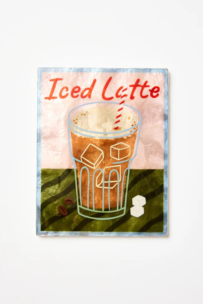 Buy Jones and Co - BARISTA WALL ART ICED LATTE by Jones & Co - at Hamish + Grace