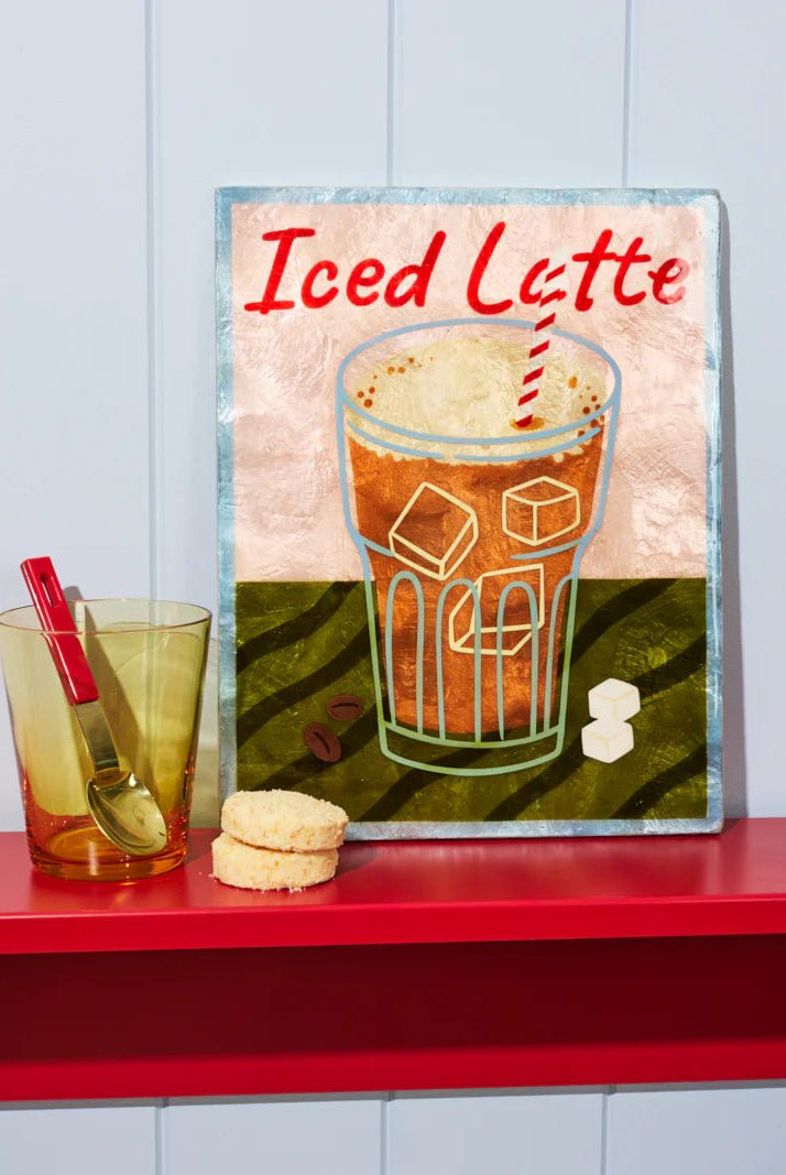 Buy Jones and Co - BARISTA WALL ART ICED LATTE by Jones & Co - at Hamish + Grace