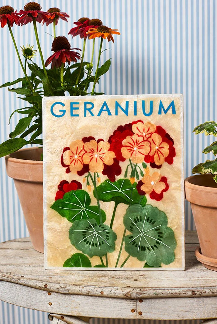Buy Jones and Co - Market Wall Art Geranium by Jones & Co - at Hamish + Grace