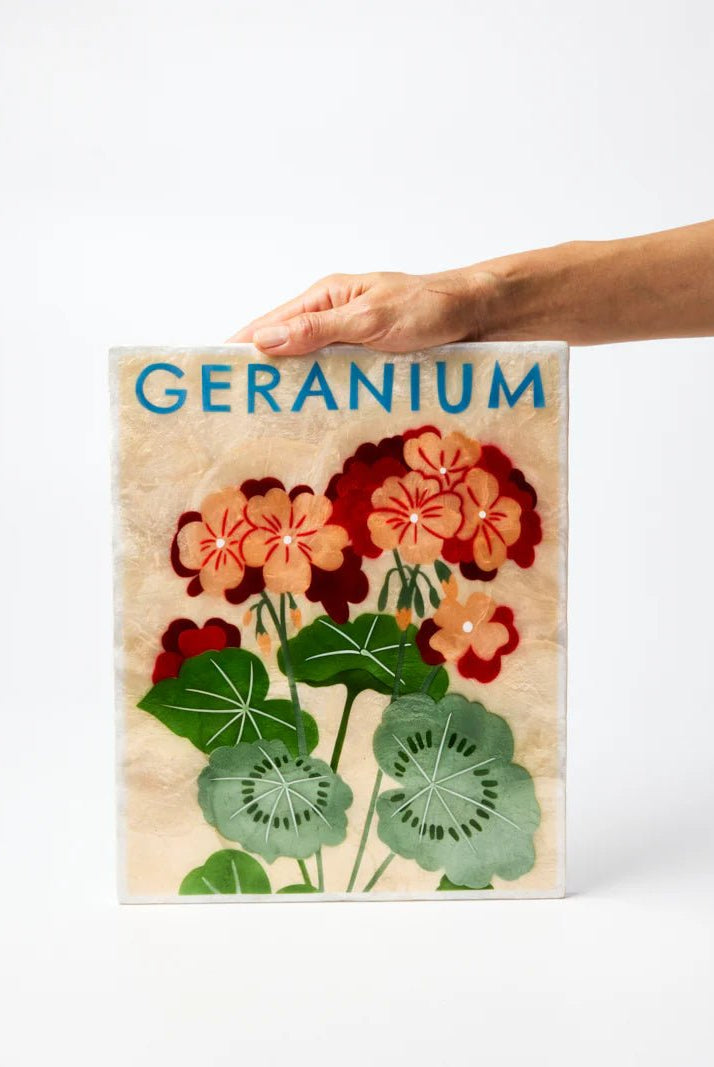 Buy Jones and Co - Market Wall Art Geranium by Jones & Co - at Hamish + Grace