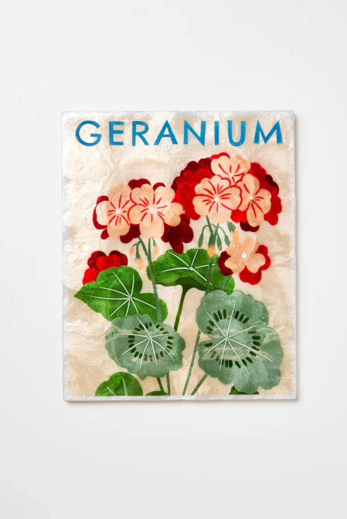 Buy Jones and Co - Market Wall Art Geranium by Jones & Co - at Hamish + Grace