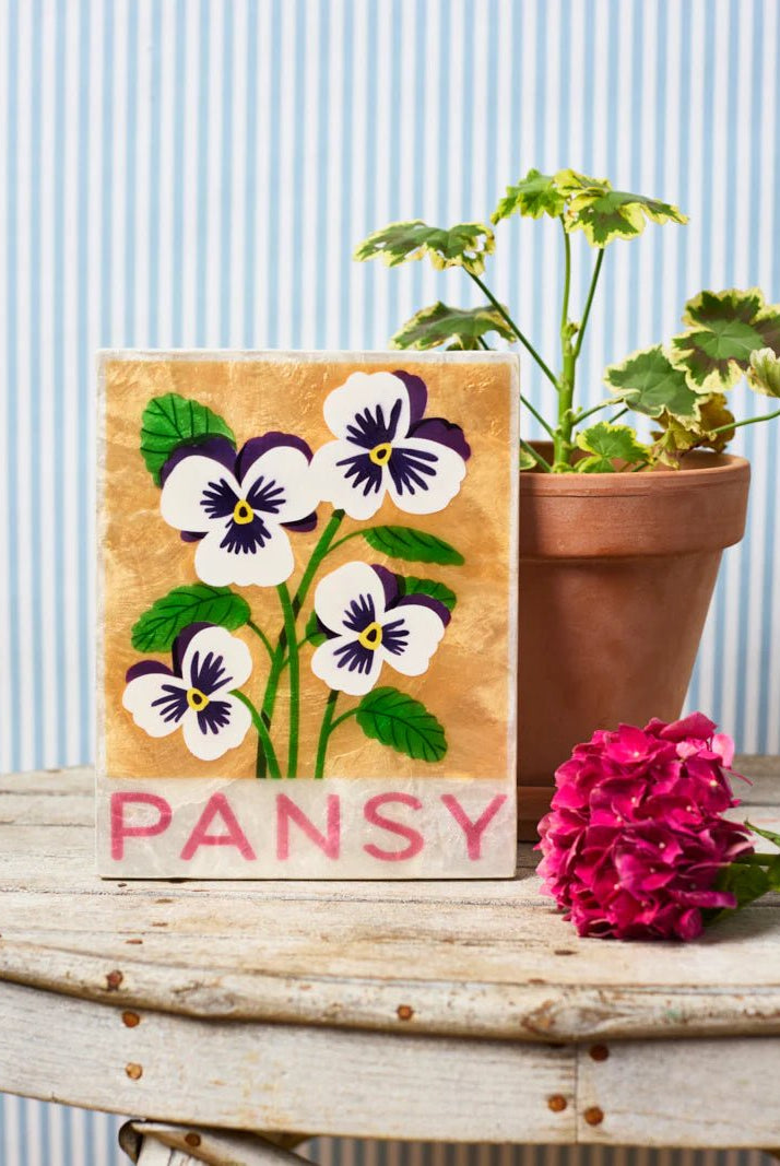 Buy Jones and Co - Market Wall Art Pansy by Jones & Co - at Hamish + Grace