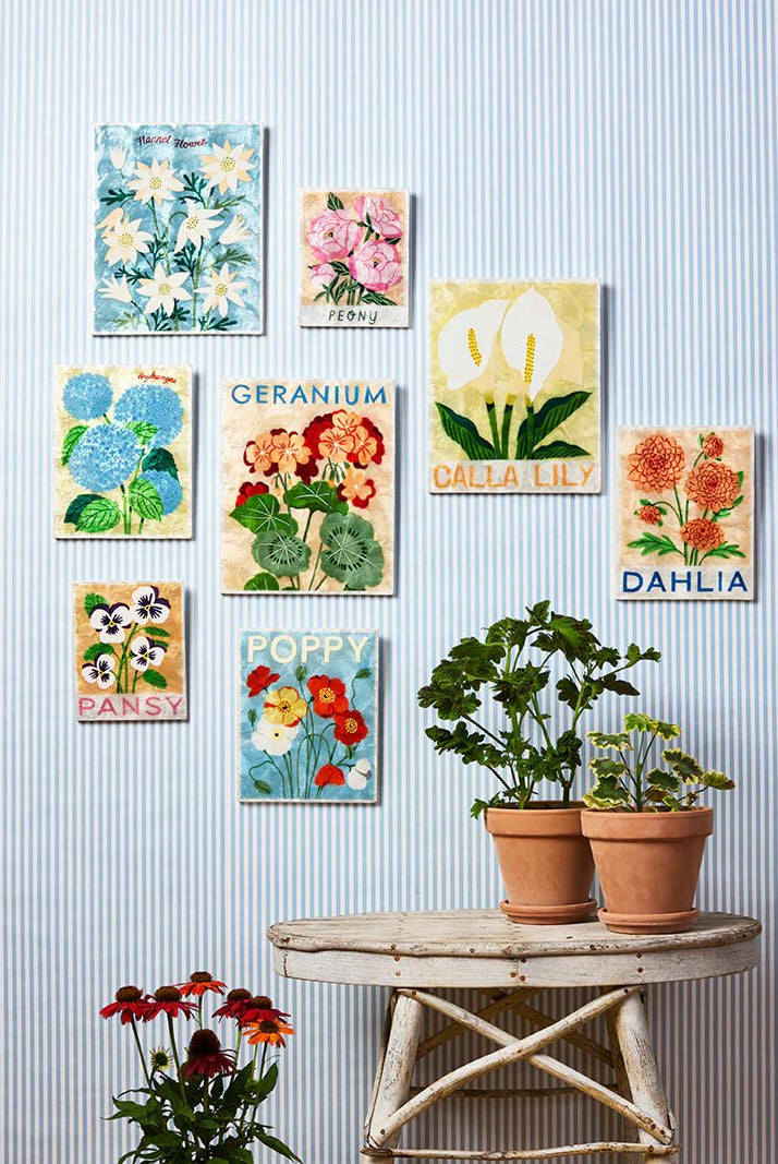 Buy Jones and Co - Market Wall Art Poppy by Jones & Co - at Hamish + Grace