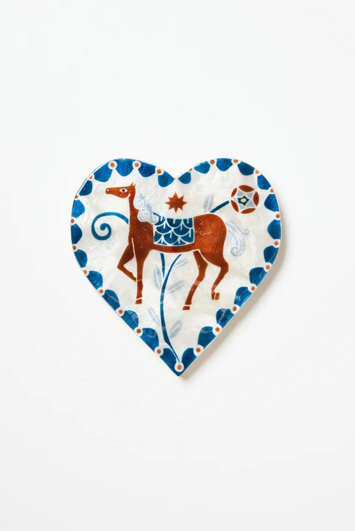 Buy Jones and Co - Paloma Heart White Horse by Jones & Co - at Hamish + Grace