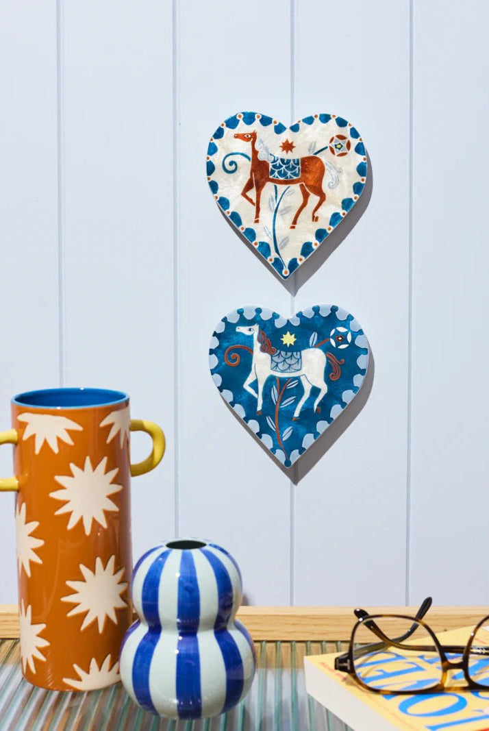 Buy Jones and Co - Paloma Heart White Horse by Jones & Co - at Hamish + Grace