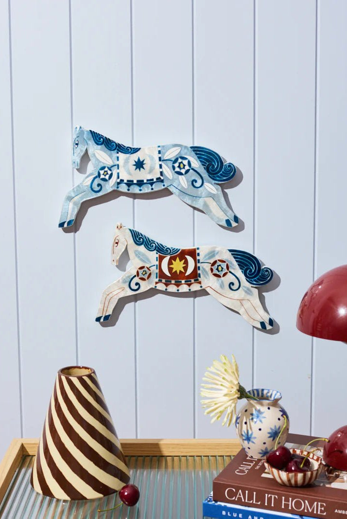 Buy Jones and Co - Paloma Wall Art White Horse by Jones & Co - at Hamish + Grace
