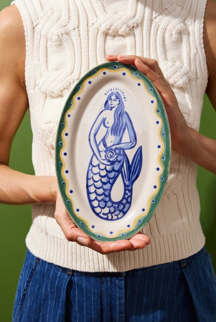 Buy Jones and Co - Piccolo Vita Plate Mermaid by Jones & Co - at Hamish + Grace