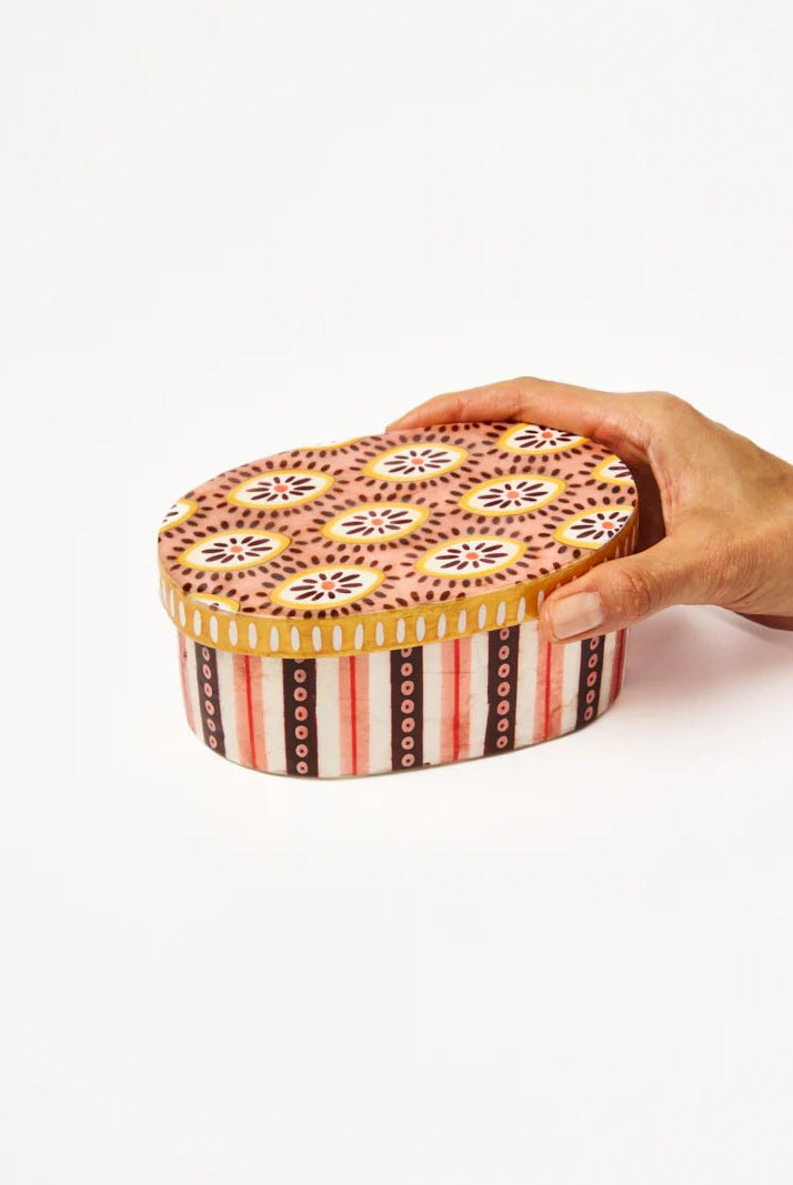 Buy Jones and Co - Samira Large Box Pink Eyes by Jones & Co - at Hamish + Grace