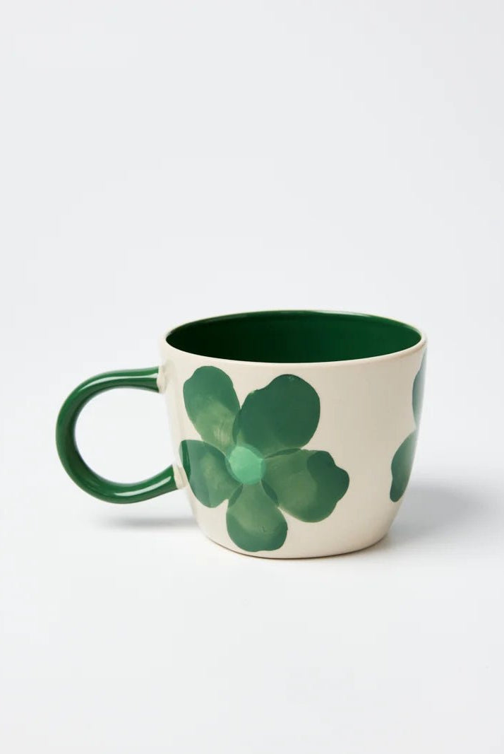 Buy Jones & Co Chino Mug Boss Daisy Green | Handmade Ceramic Mug Australia by Jones & Co - at Hamish + Grace