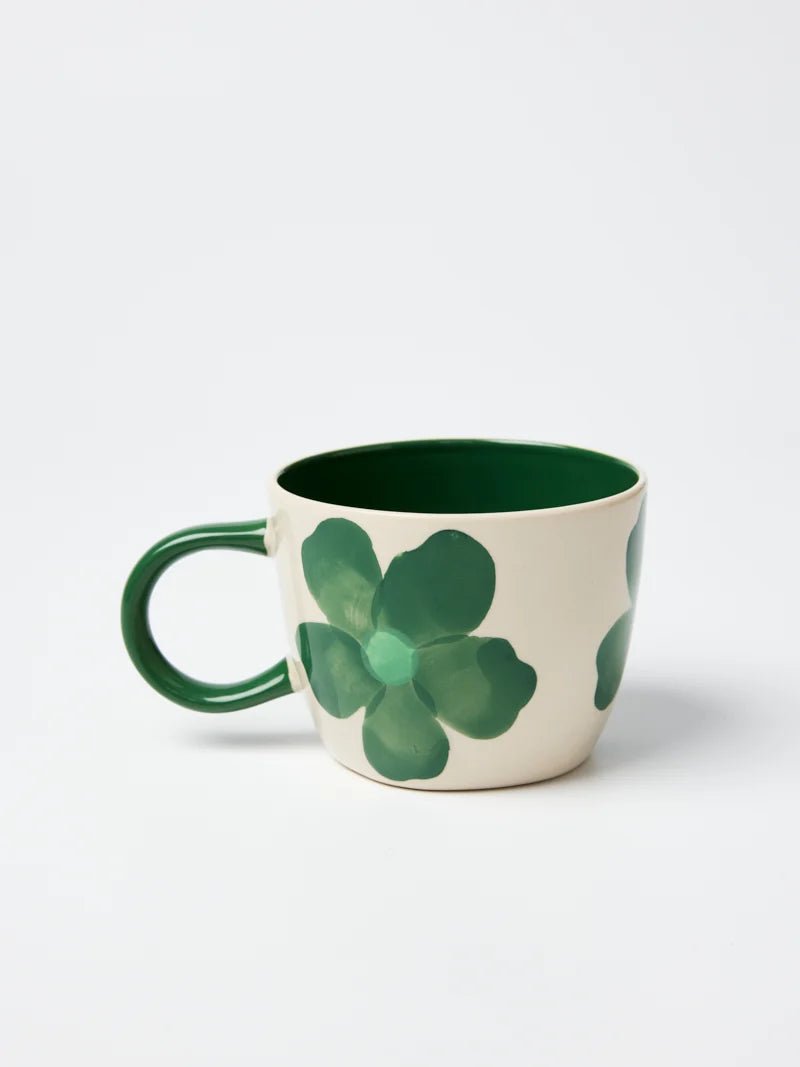 Buy Jones & Co Chino Mug Boss Daisy Green | Handmade Ceramic Mug Australia by Jones & Co - at Hamish + Grace