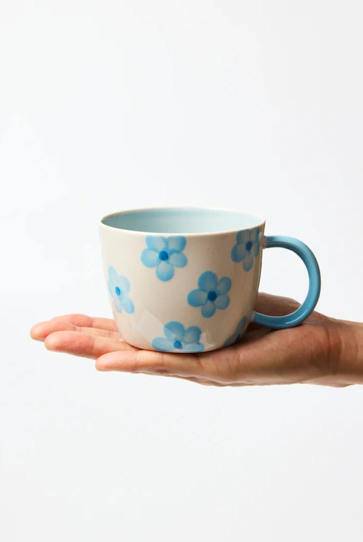 Buy Jones & Co Chino Mug Daisy Blue | Handmade Ceramic Mug Australia by Jones & Co - at Hamish + Grace