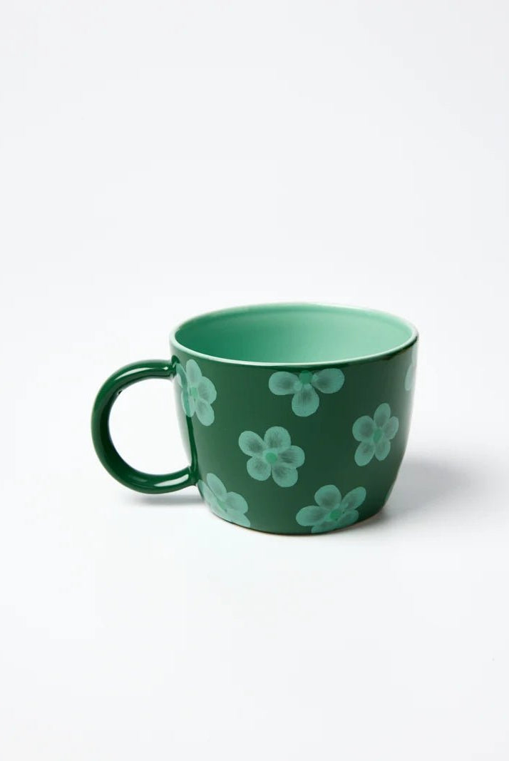 Buy Jones & Co Chino Mug Daisy Green | Handmade Ceramic Mug Australia by Jones & Co - at Hamish + Grace