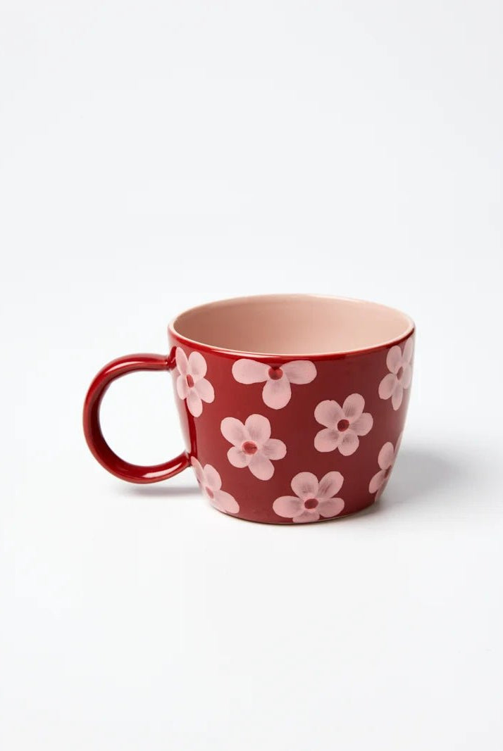 Buy Jones & Co Chino Mug Daisy Wine | Handmade Ceramic Mug Australia by Jones & Co - at Hamish + Grace