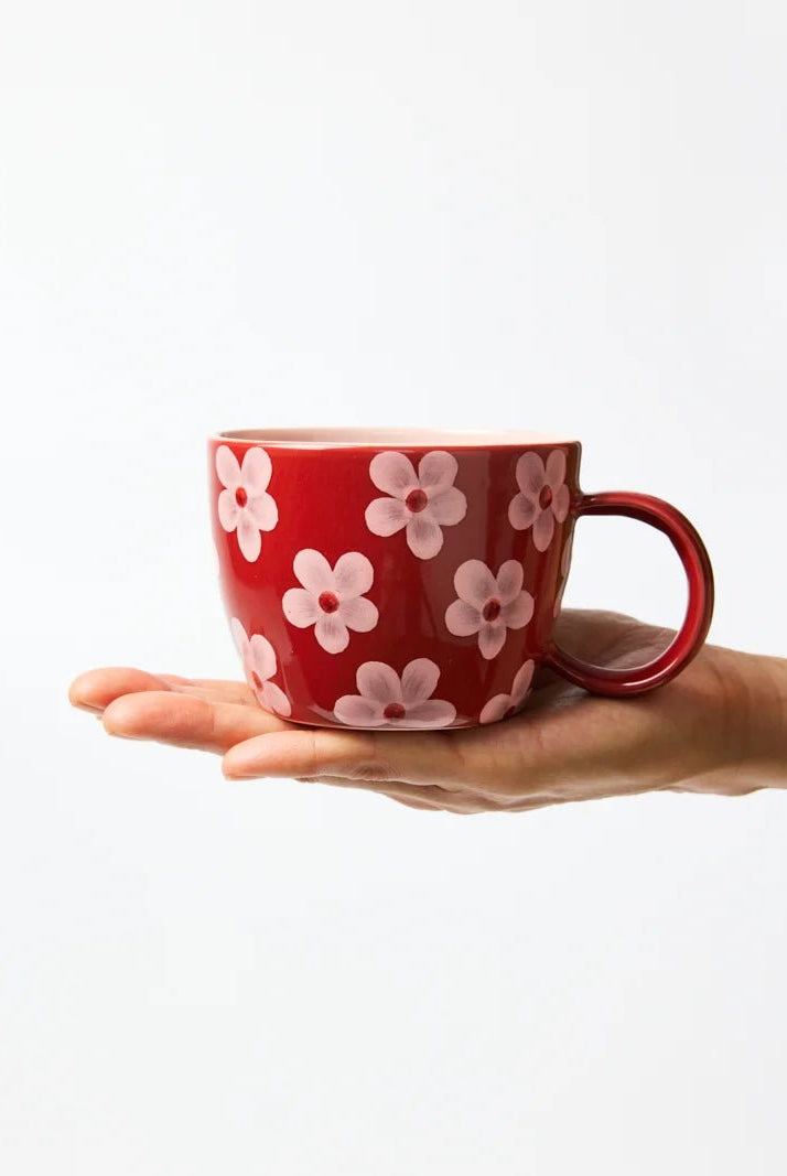 Buy Jones & Co Chino Mug Daisy Wine | Handmade Ceramic Mug Australia by Jones & Co - at Hamish + Grace