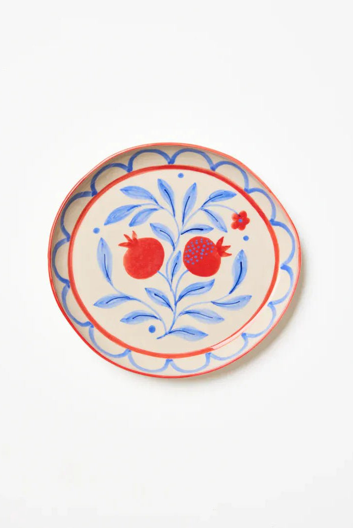 Buy Jones & Co Granada Plate | Hand - Painted Ceramic Dinner Plate | Vibrant Mediterranean Tableware by Jones & Co - at Hamish + Grace