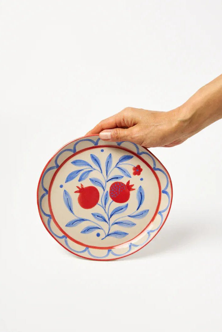 Buy Jones & Co Granada Plate | Hand - Painted Ceramic Dinner Plate | Vibrant Mediterranean Tableware by Jones & Co - at Hamish + Grace