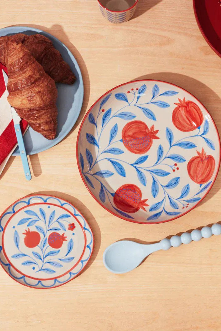 Buy Jones & Co Granada Plate | Hand - Painted Ceramic Dinner Plate | Vibrant Mediterranean Tableware by Jones & Co - at Hamish + Grace