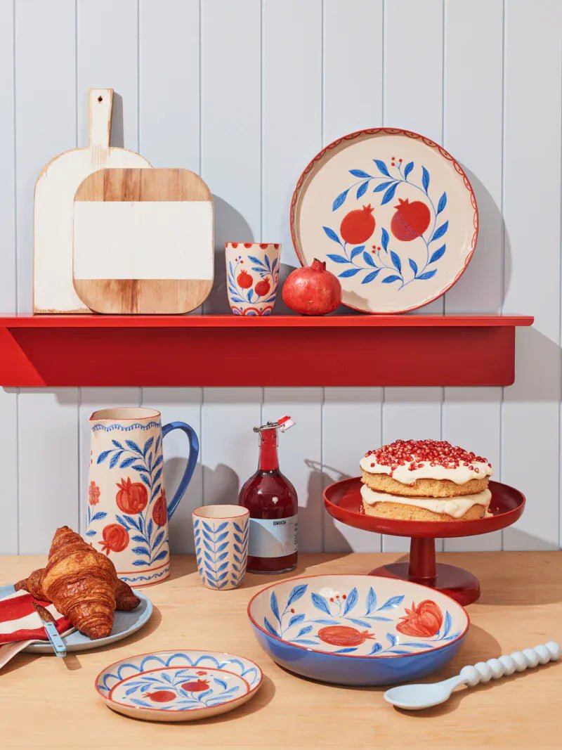 Buy Jones & Co Granada Plate | Hand - Painted Ceramic Dinner Plate | Vibrant Mediterranean Tableware by Jones & Co - at Hamish + Grace