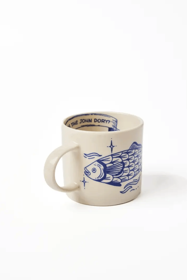 Buy Jones & Co Inked Mug John Dory | Artistic Coastal Ceramic Mug by Jones & Co - at Hamish + Grace