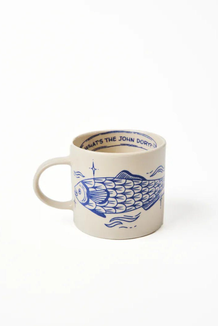 Buy Jones & Co Inked Mug John Dory | Artistic Coastal Ceramic Mug by Jones & Co - at Hamish + Grace