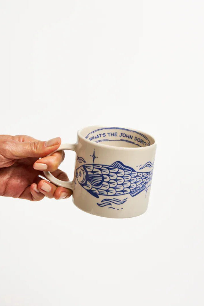 Buy Jones & Co Inked Mug John Dory | Artistic Coastal Ceramic Mug by Jones & Co - at Hamish + Grace