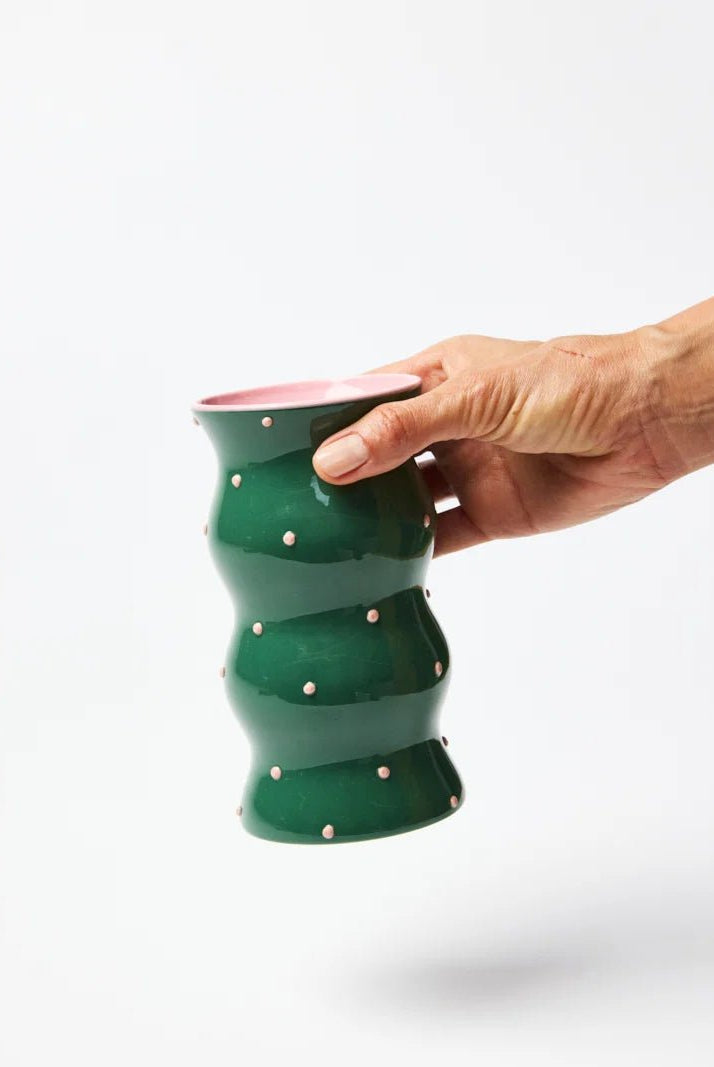 Buy Jones & Co - Palma Green Pink Dotty by Jones & Co - at Hamish + Grace