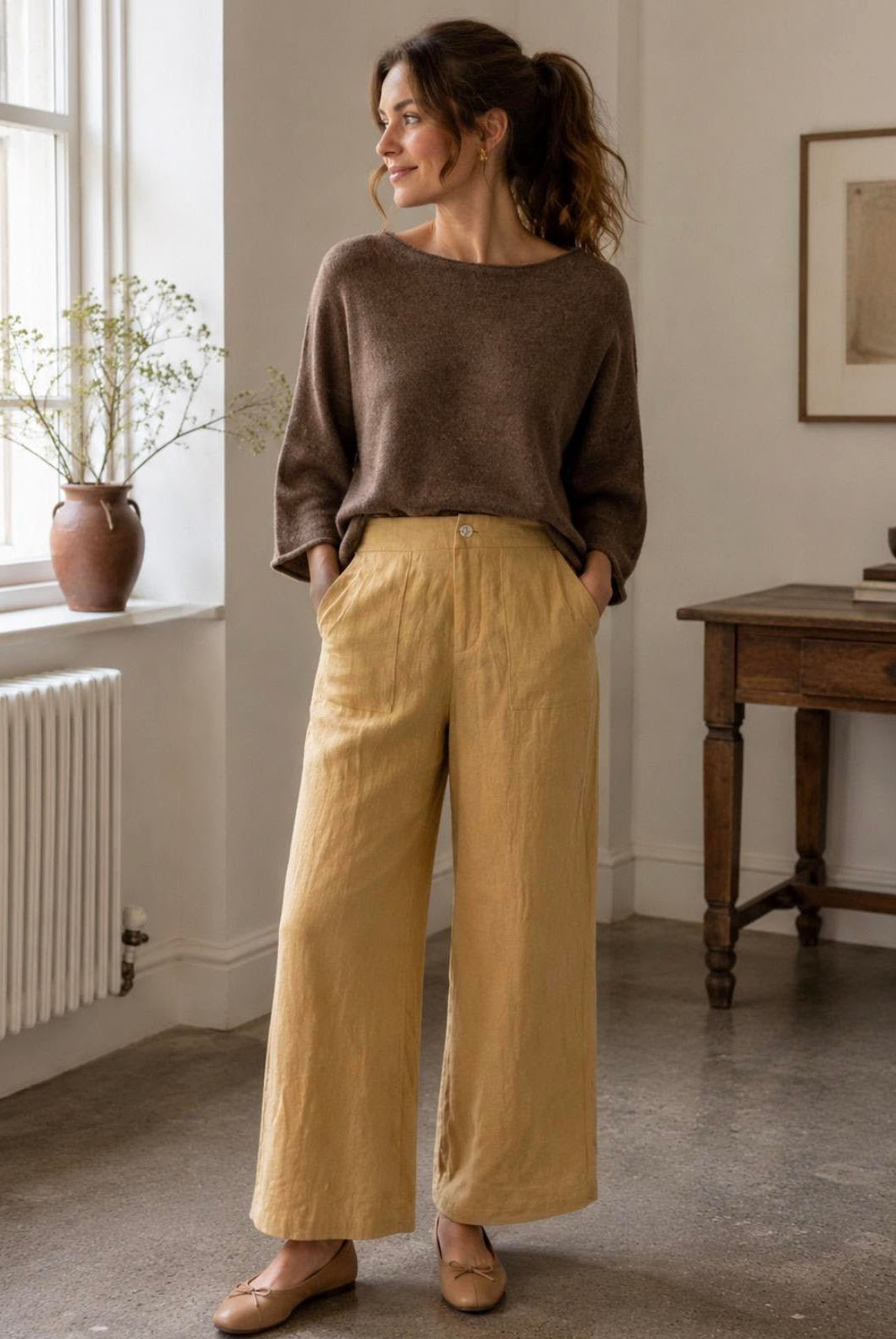 Buy Little Lies - Batwing Speckle Knit - Cinnamon by Little Lies - at Hamish + Grace