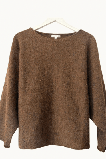 Buy Little Lies - Batwing Speckle Knit - Cinnamon by Little Lies - at Hamish + Grace