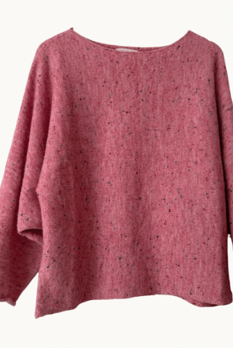 Buy Little Lies - Batwing Speckle Knit - Rose by Little Lies - at Hamish + Grace