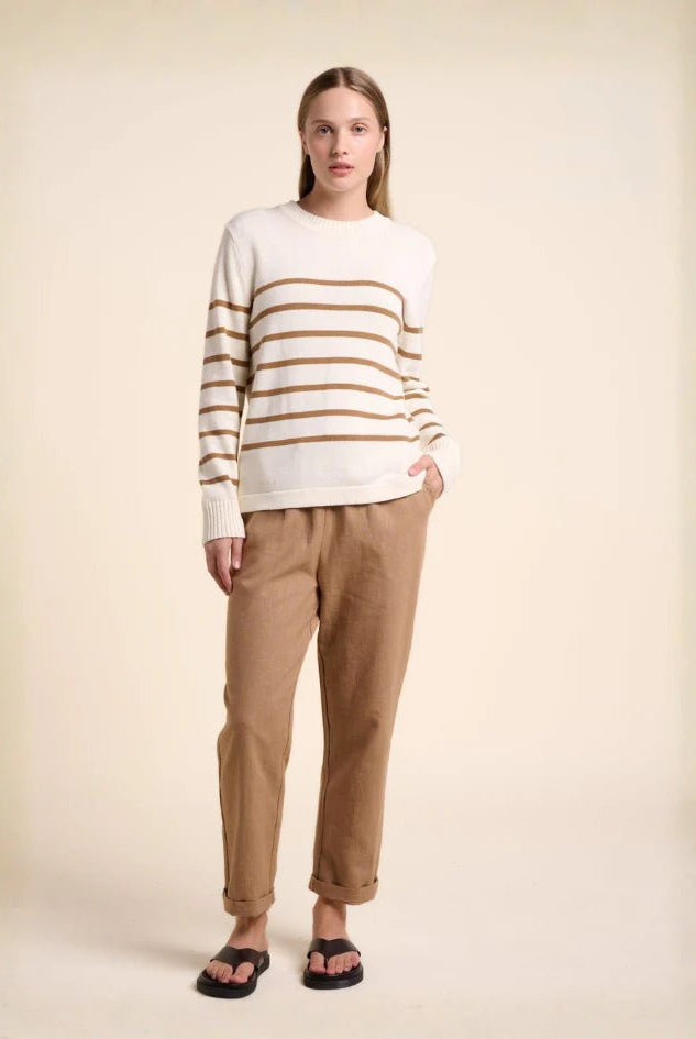 Buy Little Lies Jodie Pant - Camel | Women’s Relaxed Tailored Pant Australia by Little Lies - at Hamish + Grace