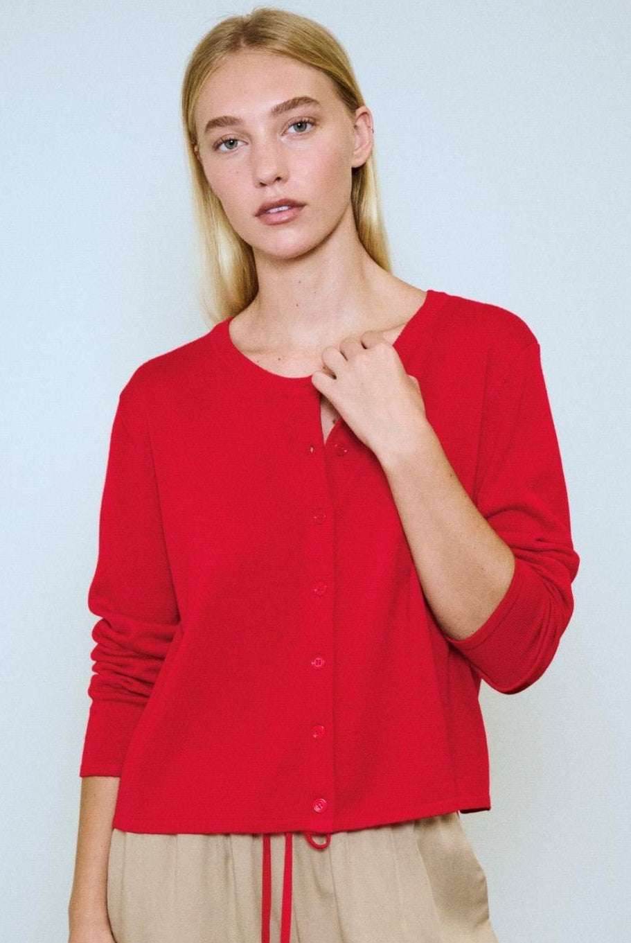 Buy Little Lies - Lydia Cardigan - Red by Little Lies - at Hamish + Grace