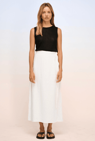 Buy Little Lies - Monaco Wrap Skirt - White by Little Lies - at Hamish + Grace