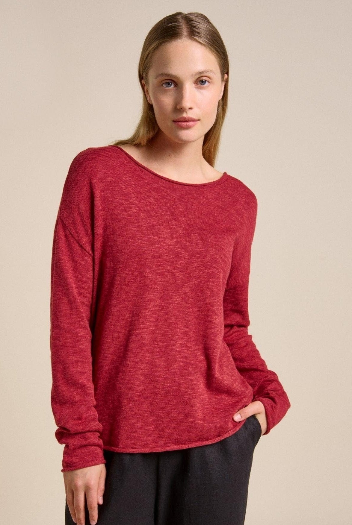 Buy Little Lies - Nellie Top – Cherry by Little Lies - at Hamish + Grace